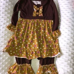 Marie Nicole One Piece Ruffle Set size 0-3 Months